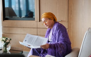 United Nations Deputy Secretary-General Amina Mohammed reviews the Baku Call to Action during the thirteenth session of the World Urban Forum taking place in Baku, a document shaped by discussions across WUF13. © UN-Habitat / Aléxia Saraiva